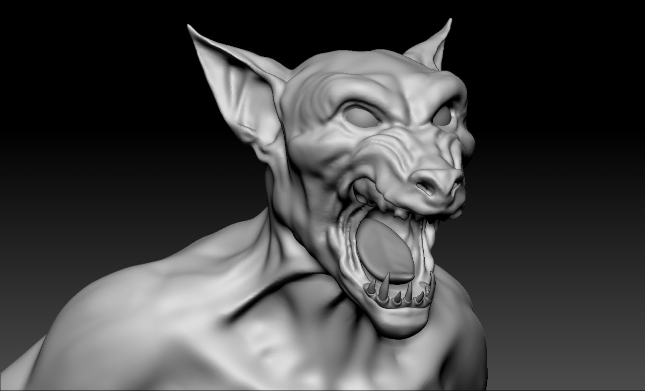 Primo sculpt in zBrush del mostro