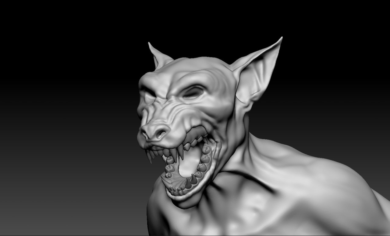 Secondo sculpt con denti e gengive