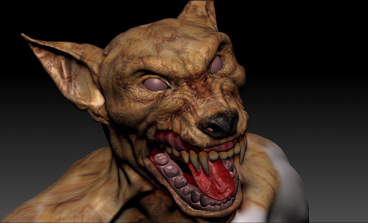 Primo texturing del modello in zBrush