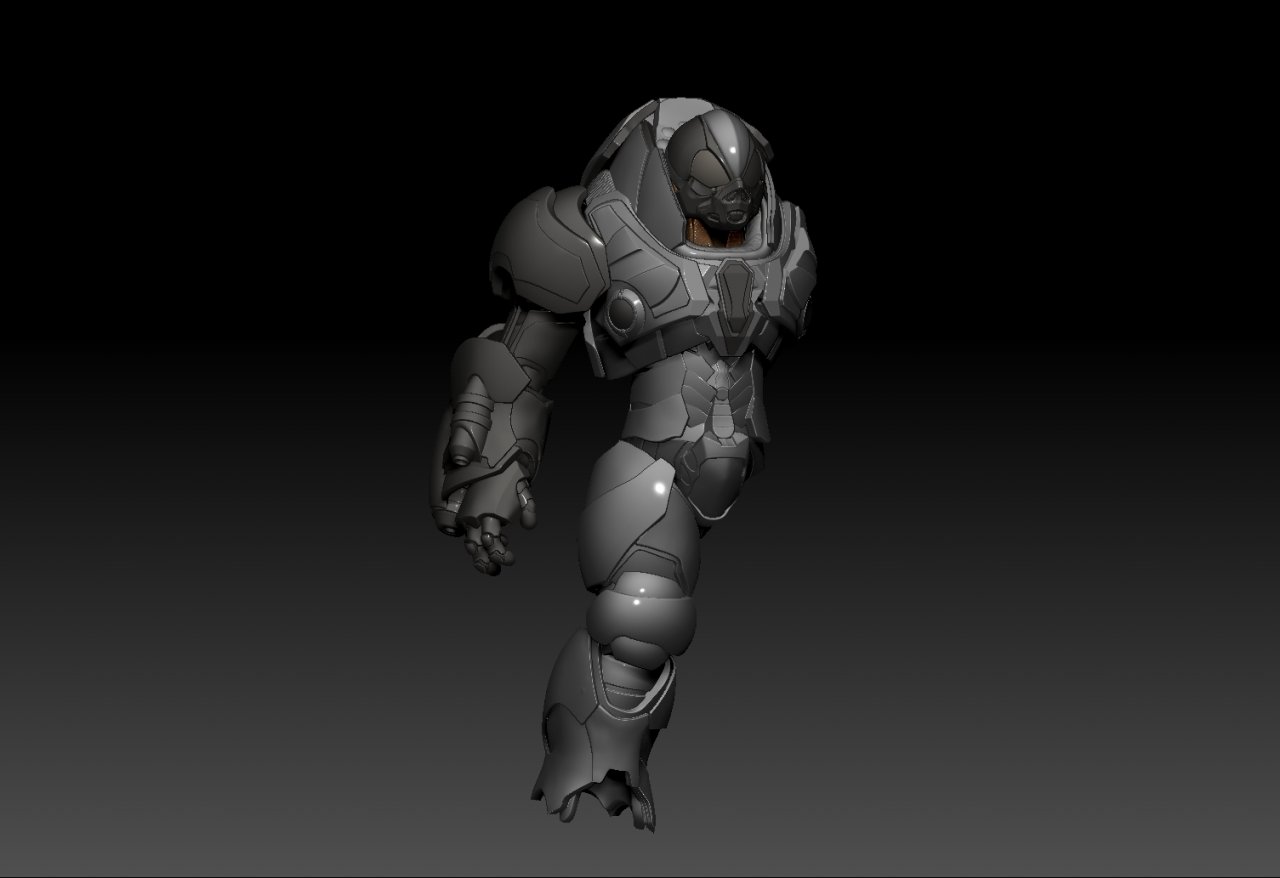 I primi modelli zbrush dell'armatura