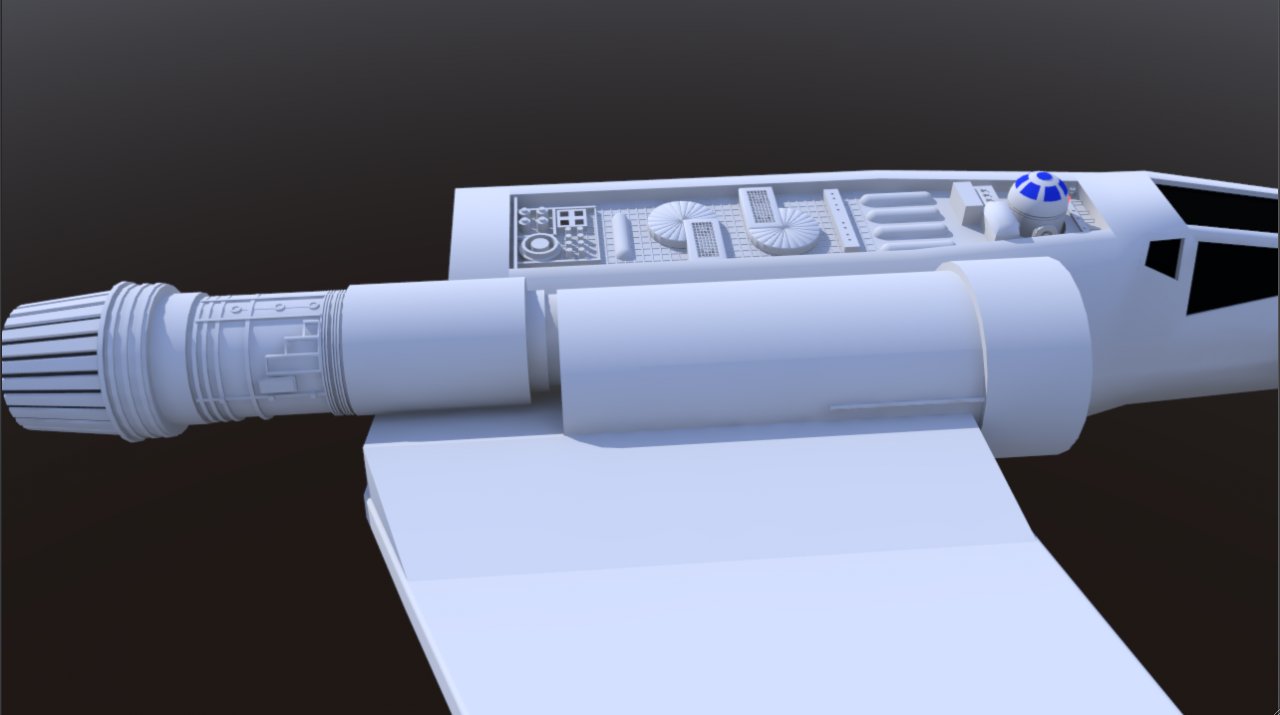 Primi dettagli del modello 3D di X-Wing