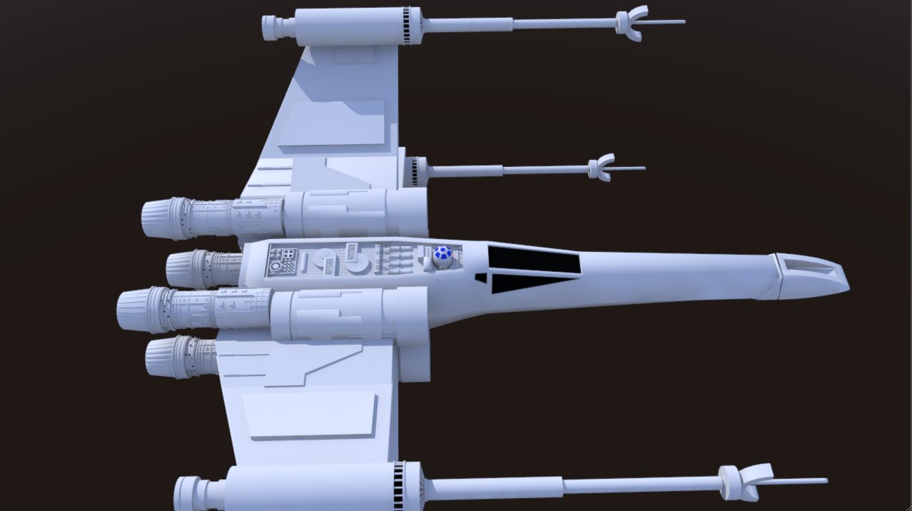 Rendering 3D X-Wing