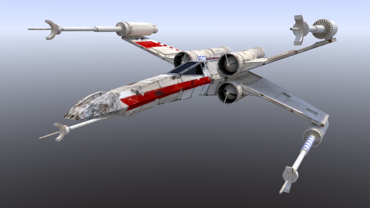 Primo render con texture complete