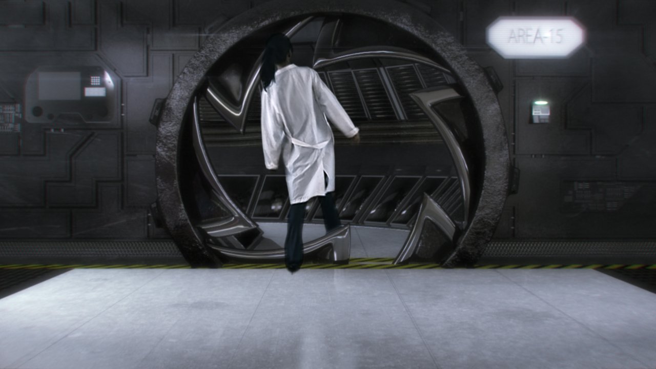 Uno dei primi test del set virtuale 3d