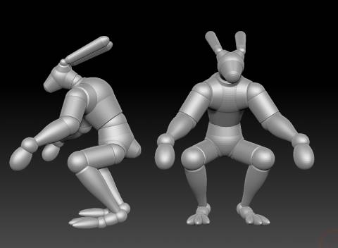 posa del manichino di zsfere