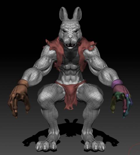 aggiunta dettagli al modello con mesh extraction zbrush