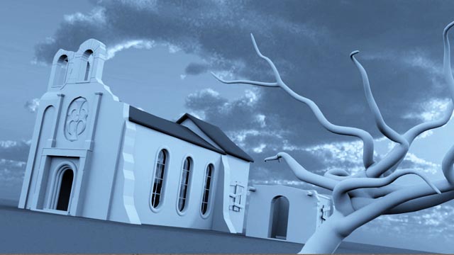 Inquadratura chiesa 3d