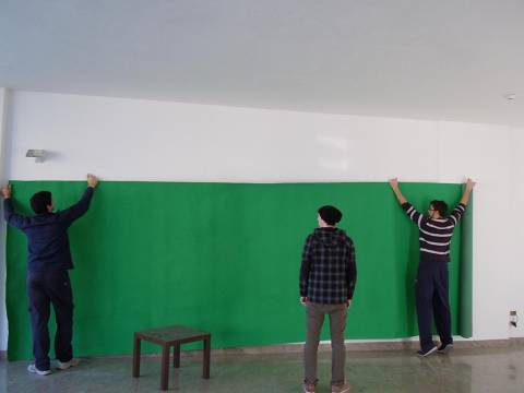 moquette per il green screen