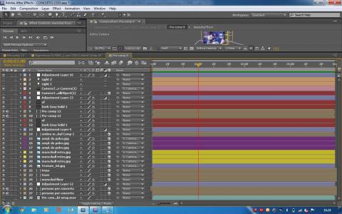 timeline after effects dello shot finale