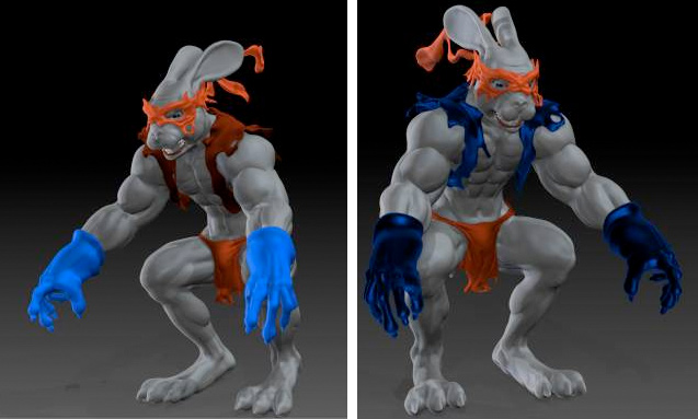 mesh-extract-zbrush-abiti-maschera