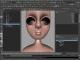 Blend shape della bocca: Fonema U